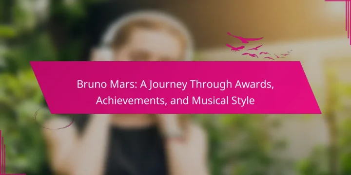 Bruno Mars: A Journey Through Awards, Achievements, and Musical Style