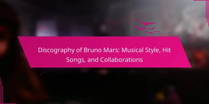 Discography of Bruno Mars: Musical Style, Hit Songs, and Collaborations