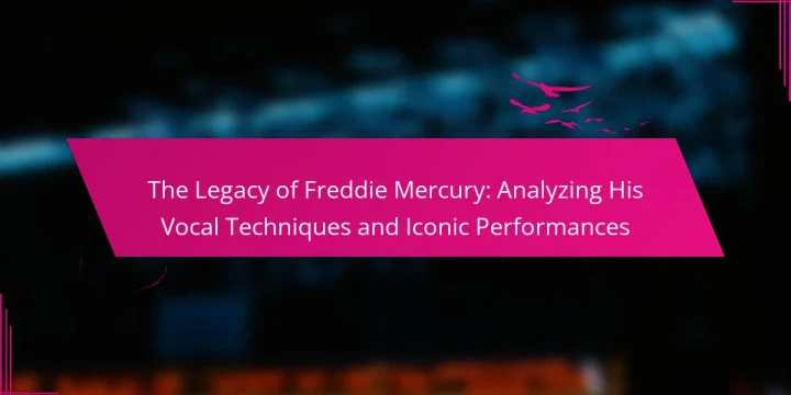The Legacy of Freddie Mercury: Analyzing His Vocal Techniques and Iconic Performances