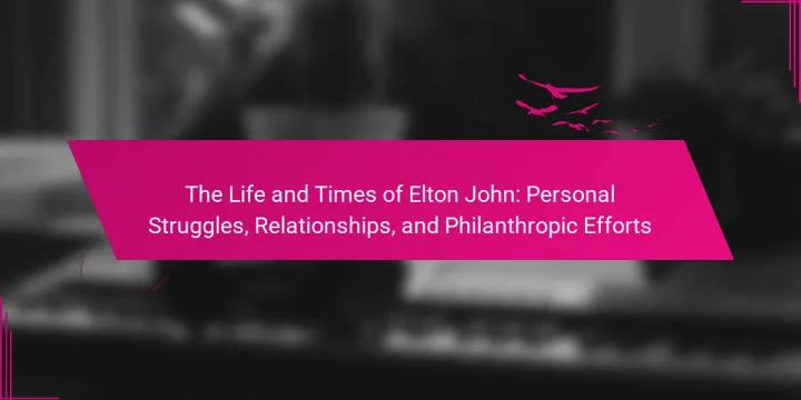 The Life and Times of Elton John: Personal Struggles, Relationships, and Philanthropic Efforts
