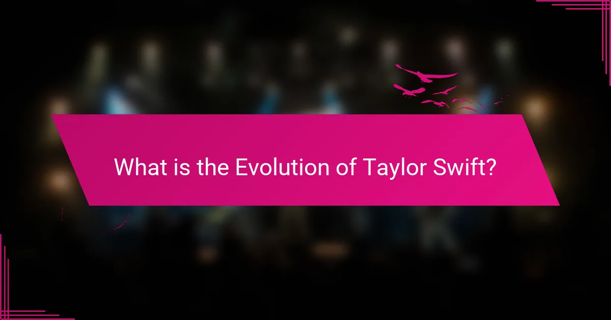 What is the Evolution of Taylor Swift?